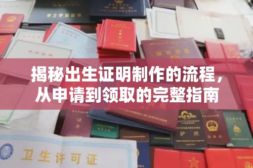 沈丘揭秘出生证明制作的流程，从申请到领取的完整指南