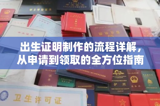 沈丘出生证明制作的流程详解，从申请到领取的全方位指南