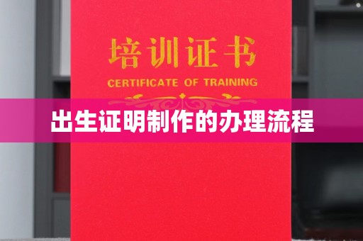 沈丘出生证明制作的办理流程
