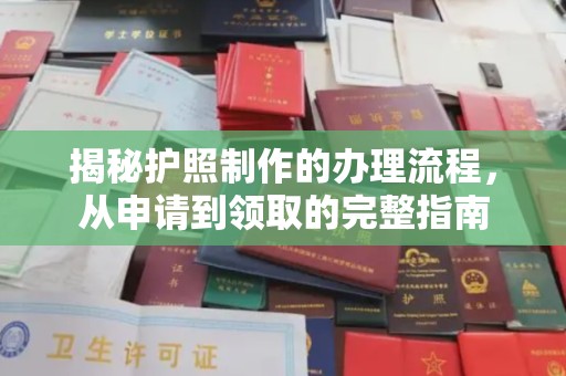 沈丘揭秘护照制作的办理流程，从申请到领取的完整指南