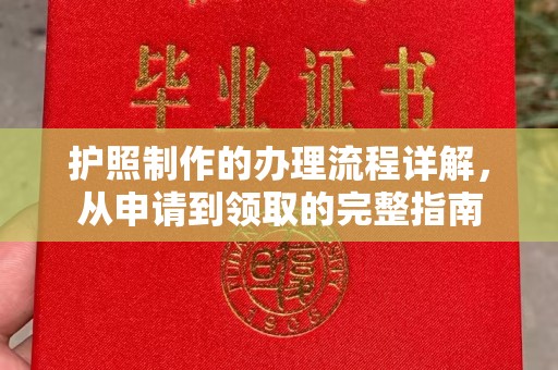 沈丘护照制作的办理流程详解，从申请到领取的完整指南