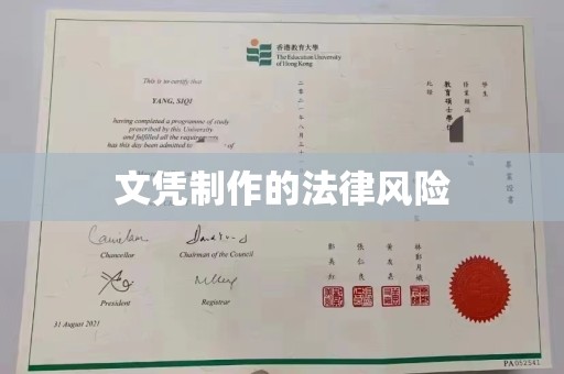沈丘文凭制作的法律风险