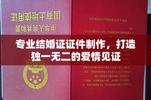 沈丘专业结婚证证件制作，打造独一无二的爱情见证