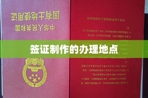 沈丘签证制作的办理地点