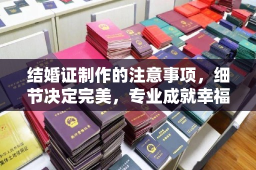 沈丘结婚证制作的注意事项，细节决定完美，专业成就幸福