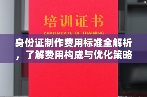 沈丘身份证制作费用标准全解析，了解费用构成与优化策略