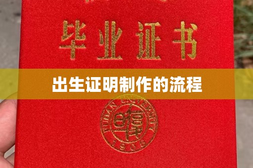 沈丘出生证明制作的流程