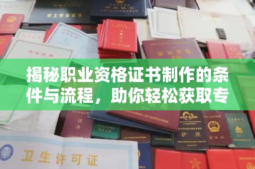 沈丘揭秘职业资格证书制作的条件与流程，助你轻松获取专业认证
